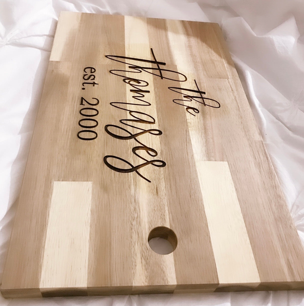 Personalize your home or a gift for a fellow soror with a custom cutting board, wooden charcuterie board for entertainment.