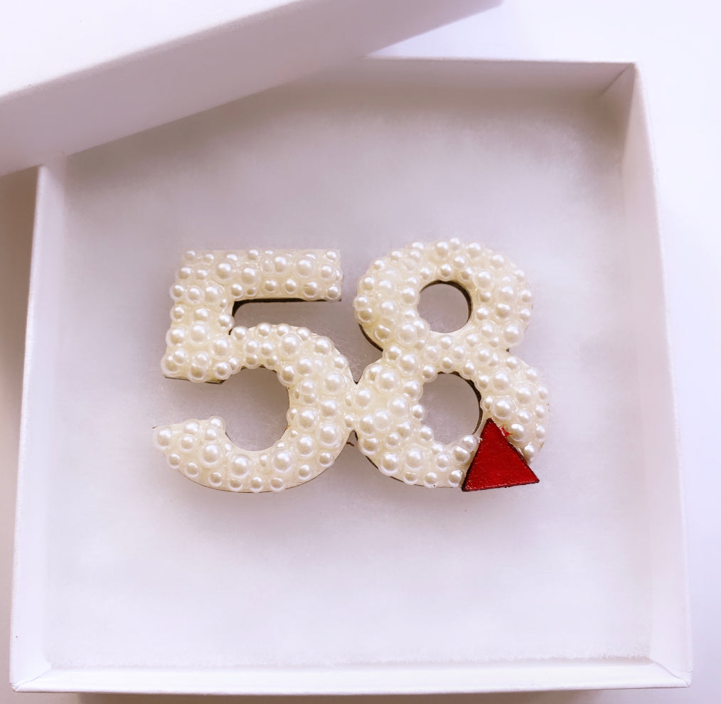 Diva Number Brooch
