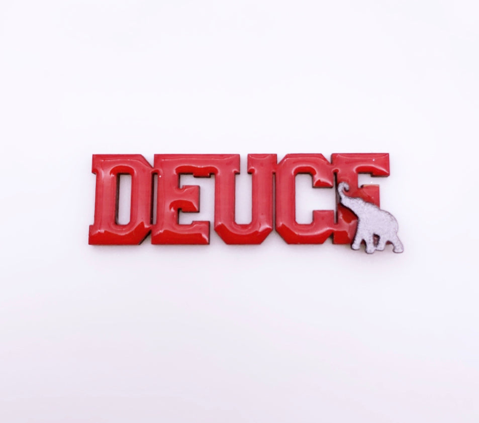 Red Ace, Deuce, Tre, Quad, Tail Brooch