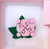 Alpha Kappa Alpha Sorority inspired pink and green ivy pearl brooch for social workers and human services professionals.
