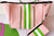 Pink and green AKA sorority Tote Bag, sorority wallet and Alpha Kappa Alpha sorority Purse.